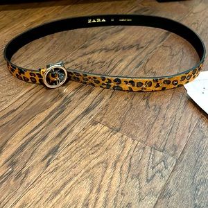 NWT- Zara Women’s Leopard Print Belt